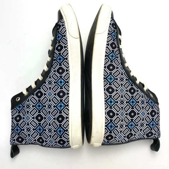 Inkkas Mosaic Print High Top Boot Sneakers Black - Picture 7 of 9